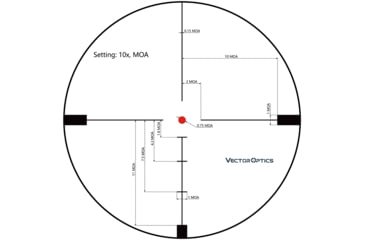 Image of Vector Optics Hugo 3-12x44 GT, Secong Focal Plane, 1inch Tube, Turkey Rifle Scope, Black, SCOM-31