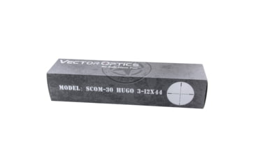 Image of Vector Optics Hugo 3-12x44mm, Secong Focal Plane, 1inch Tube, Turkey Rifle Scope, Black, SCOM-30