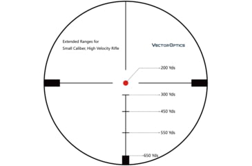 Image of Vector Optics Hugo 4-16x44mm GT , 1 inch Tube, Second Focal Plane, Etched Glass BDC Reticle Rifle Scope, Black, SCOL-30