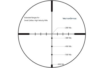 Image of Vector Optics Hugo 6-24x50mm, 1 inch Tube, Second Focal Plane, VOW-10BDC Reticle Rifle Scope, Black, SCOL-31
