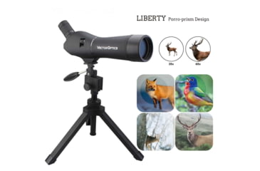 Image of Vector Optics Liberty Spotting Scope, 20-60x60mm, Porro/Bak-4 Prism, Black, SCSS-01
