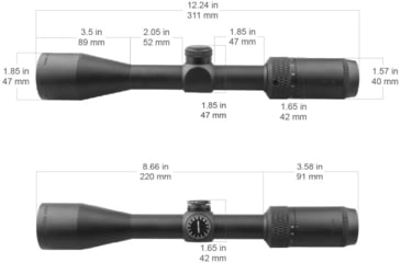 Image of Vector Optics Matiz MIL Rifle Scope, 3-9x40mm, 25.4mm Tube, SFP, VMD-2 Reticle, Green, SCOM-32
