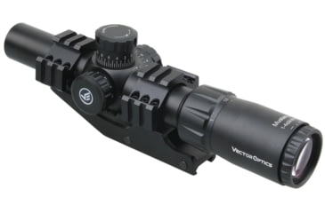 Image of Vector Optics Mustang Rifle Scope, 1-4x24mm, 30mm Tube, FFP, Etched Glass M-4RD Reticle, Matte, Black, SCFF-36