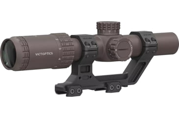 Image of Vector Optics VictOptics S6 1-6x24 30mm Tube LPVO Rifle Scope w/ 1- Piece Extreme High Picatinny AR Mount Kit, Second Focal Plane