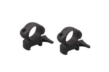 Image of Vector Optics Quick-Release Rifle Scope Rings, 1in Tube, Picatinny/ Weaver, 21mm Height, 45 Steel, Black, SCSR-02