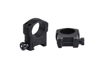 Image of Vector Optics Tactical Rifle Scope Rings, 1in Tube, Picatinny/ Weaver, 25.4mm Height, 6063-T6, Matte, Black, SCTM-37