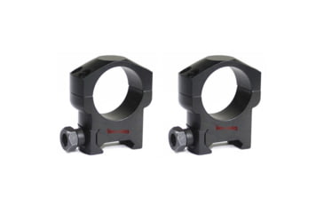 Image of Vector Optics Tactical Rifle Scope Rings, 30mm Tube, Picatinny/ Weaver, 25.4mm Height, 6063-T6, Matte, Black, SCTM-22