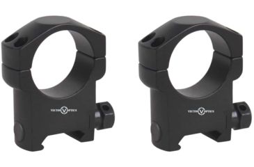 Image of Vector Optics Tactical Rifle Scope Rings, 30mm Tube, Picatinny/ Weaver, 31mm Height, 6063-T6, Matte, Black, SCTM-08