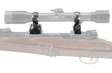 Image of Vector Optics Turret Mount Rings, 1in Tube, Karabiner K98, 41mm Height, 45 Steel, Black, SCSR-07