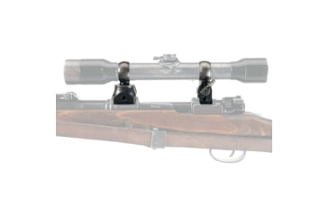 Image of Vector Optics Turret Mount Rings, 1in Tube, Karabiner K98, 41mm Height, 45 Steel, Black, SCSR-07