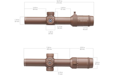 Image of Vector Optics Forester 1-8x24mm 30mm Tube Rifle Scope, Second Focal Plane