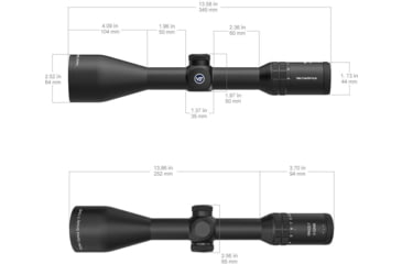 Image of Vector Optics Grizzly Pro 3-12x56i 30mm Tube Fiber Rifle Scope, Second Focal Plane