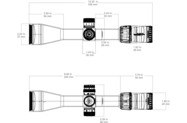 Image of Vector Optics Tauron SFR 2-16x50 HD 30mm Tube Rifle Scope, Second Focal Plane