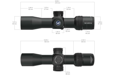 Image of Vector Optics Veyron 2-8x32mm 30 mm Tube Rifle Scope, Second Focal Plane