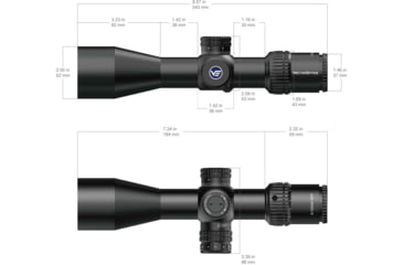 Image of Vector Optics Veyron 3-12x44mm 30mm Tube Rifle Scope, Second Focal Plane