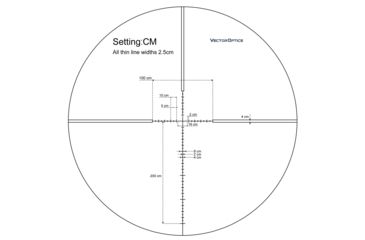 Image of Vector Optics Veyron Rifle Scope, 3-12x44mm, Second Focal Plane, 30mm Tube, MPR-4 Non-Illuminated Reticle, 6061-T6, Black, SCOM-24