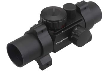 Image of Vector Optics Vicoptics Red Dot Sight, 1x30mm, 4 Red/ Green Reticles, 6061-T6, Black, RDSL07