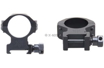 Image of Vector Optics X-Accu 25.4mm Picatinny Rings, 1in, Chorme, XASR-2501