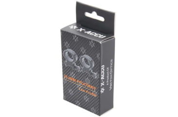 Image of Vector Optics X-Accu 25.4mm Picatinny Rings, 1in, Chorme, XASR-2501
