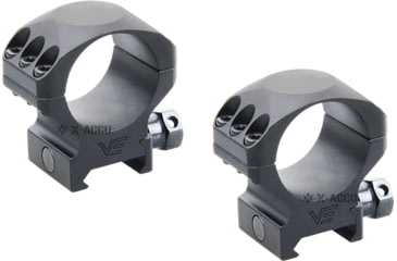Image of Vector Optics X-Accu 30mm Picatinny Rings, 1in, Low Profile, Chorme, XASR-3001