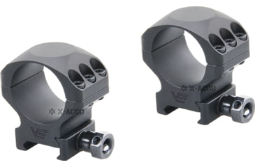 Image of Vector Optics X-Accu 30mm Picatinny Rings, 1in, Low Profile, Chorme, XASR-3001