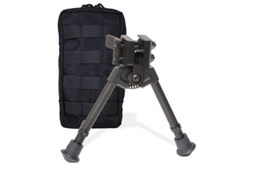 Image of Versa-Pod 300 Series BattlePack Bipod NON-Pan with Case, 7-9in, Black, 360-823