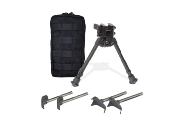 Image of Versa-Pod 300 Series BattlePack Bipod NON-Pan with Case, 9-12in, Black, 360-824