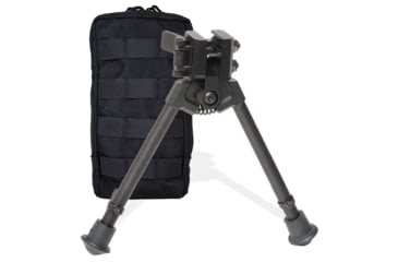 Image of Versa-Pod 300 Series BattlePack Bipod NON-Pan with Case, 9-12in, Black, 360-824