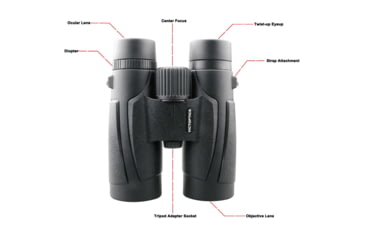 Image of VictOptics 10x42 Binocular, BAK7 Prism Type, Black, BOSL02