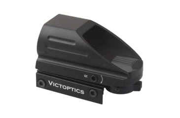 Image of VictOptics Red Dot Sight, 1x, 22x33mm Objective Window, 4 Reticles, 6061-T6, Black, RDSL03