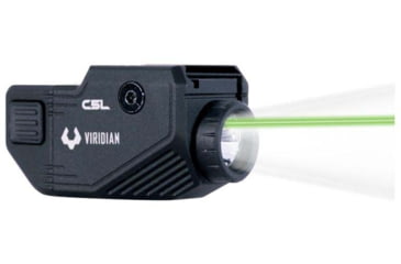 Image of Viridian Weapon Technologies C5L Custom 580 Lumen LED Green Laser Tactical Light w/ INSTANT-ON &amp; SafeCharge Power Bank, Lithium Ion, Black, 930-0058