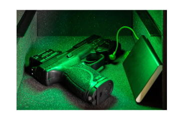 Image of Viridian Weapon Technologies C5L Custom 580 Lumen LED Green Laser Tactical Light w/ INSTANT-ON &amp; SafeCharge Power Bank, Lithium Ion, Black, 930-0058