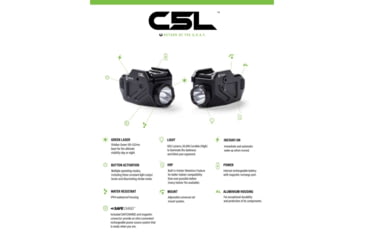 Image of Viridian Weapon Technologies C5L Universal Green Laser and 650 Lumen Tactical Light w/ Rechargeable Battery, INSTANT-ON and SafeCharge Power Bank, FDE, 930-0055