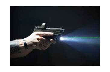 Image of Viridian Weapon Technologies Viridian Weapon Technologies C5L Universal Green Laser and 650 Lumen Tactical Light w/ Rechargeable Battery, INSTANT-ON and SafeCharge Power Bank, FDE, 930-0055