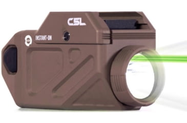 Image of Viridian Weapon Technologies C5L Universal Green Laser and 650 Lumen Tactical Light w/ Rechargeable Battery, INSTANT-ON and SafeCharge Power Bank, FDE, 930-0055