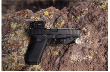 Image of Viridian Weapon Technologies RFX44 Compact Green Dot Reflex Sight, 5 MOA Green Dot Reticle, RMR Adapter, Black, 981-0107