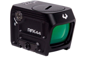 Image of Viridian Weapon Technologies RFX44 Compact Green Dot Reflex Sight, 5 MOA Green Dot Reticle, RMR Adapter, Black, 981-0107