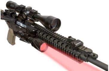 Image of Viridian Weapon Technologies V210 Long Range LED Illuminating Flashlight w/ Manual Zoom and Universal Mount battery, Charger and Remote Switch, Red Beam, 980-0018