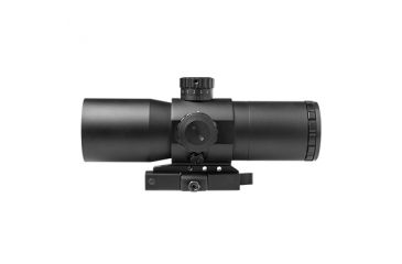 Image of VISM Cqb Series 3.5X40 Prismatic Scope/Blue &amp; Green Ill./Mil Dot/Green Lens, BLACK VCQBEM3540G