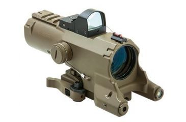 Image of VISM ECO Prismatic Scope 4X Scope/Laser &amp; NAV LED/Green Micro Dot, Tan VECO434QRTG