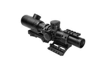 Image of Vism Evolution 1.1-4X24 Scope/ Mil-Dot/ And Vism Vmsprb Mount Combo, BLACK VEVOFM11424G/SPR