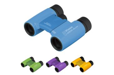 Image of Vixen Arena 8x21mm Waterproof Binocular, Blue, Green, Purple, Yellow