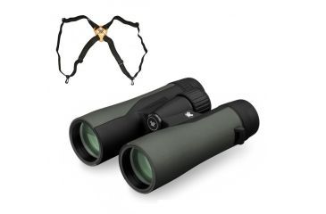Image of Vortex Crossfire 8x42 Binocular, Green CF-4301 w/Vortex Binocular Harness Strap VTHARNESS