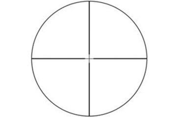 Image of Vortex Crossfire II 2-7x32 mm Rifle Scope, 1 in Tube, Second Focal Plane, Black, Hard Anodized, Non-Illuminated V-Plex Reticle, MOA Adjustment, CF2-31002