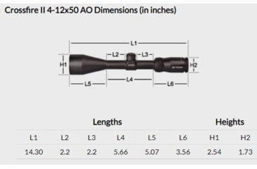 Image of Vortex Crossfire II AO 4-12x50mm Rifle Scope, 1in Tube, Second Focal Plane, Black, Hard Anodized, Non-Illuminated Dead-Hold BDC Reticle, MOA Adjustment, CF2-31023