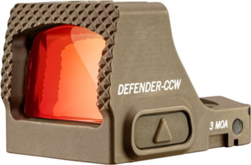 Image of Vortex Defender-CCW 1x25mm Micro Reflex Red Dot Sight, 3 MOA, Tan, DFCCW-MRD3-T