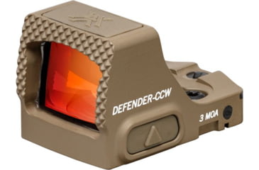 Image of Vortex Defender-CCW 1x25mm Micro Reflex Red Dot Sight, 3 MOA, Tan, DFCCW-MRD3-T