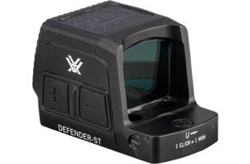 Image of Vortex Defender-ST Enclosed Solar Micro Reflex Red Dot Sight, 1x22.5mm, 3 MOA Reticle, Black, DFST-MRD3-E