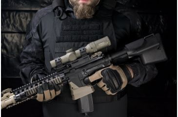 Image of Vortex OPMOD Strike Eagle Limited Edition Rifle Scope, 1-6x24mm, 30 mm Tube, Second Focal Plane, AR-BDC Reticle, Hard Anodized, Tan, SE-1624-OP
