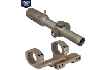 Image of Vortex OPMOD Strike Eagle Rifle Scope, 1-6x24mm, FDE &amp; Vortex OPMOD Sport Cantilever 30mm Mount, FDE